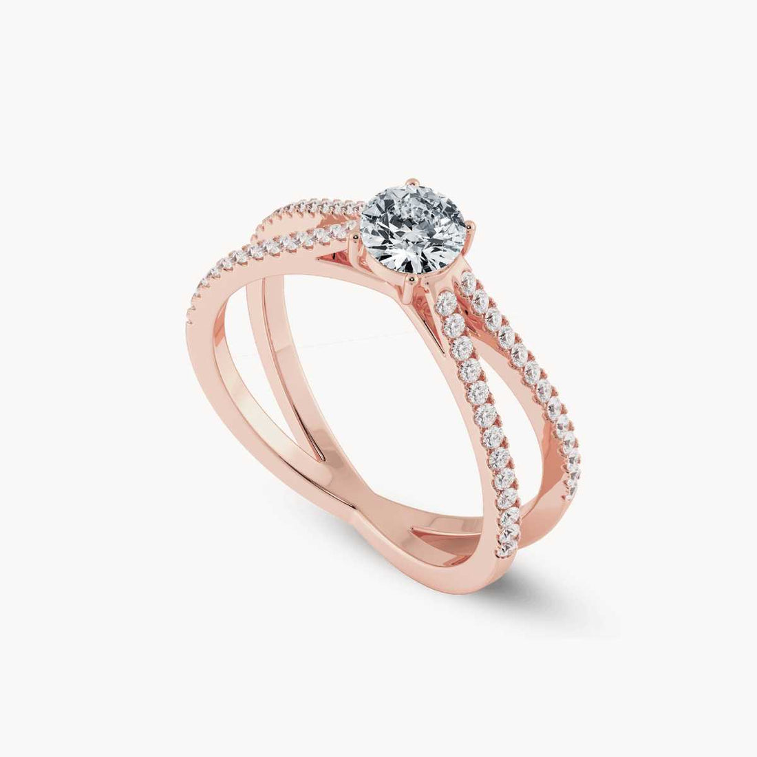 Raw Moonstone & White Sapphire Flow Ring & Stardust Band