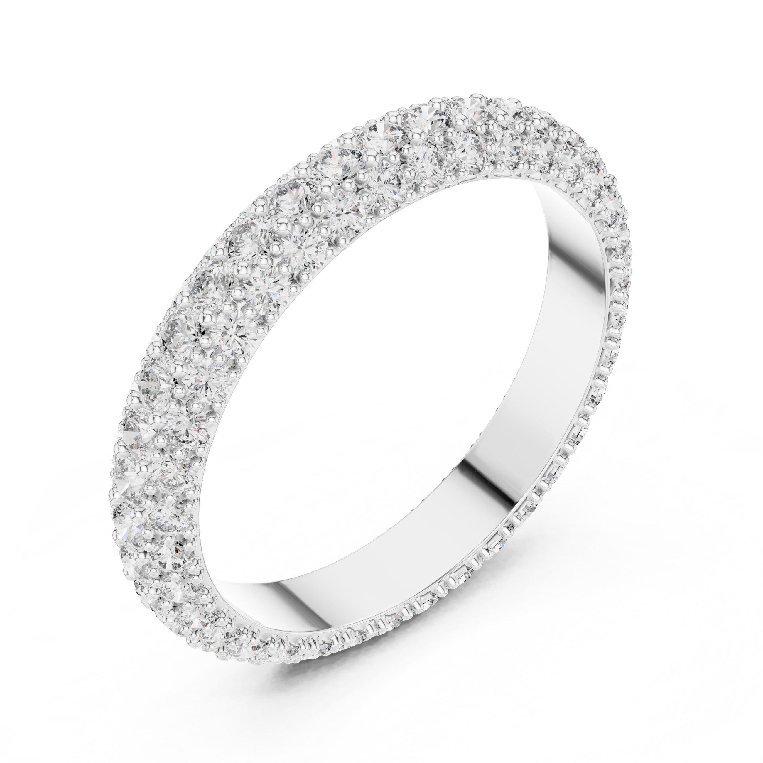 Sparkling Luxe 0.018ct 18KT Round Diamond Enagement Ring