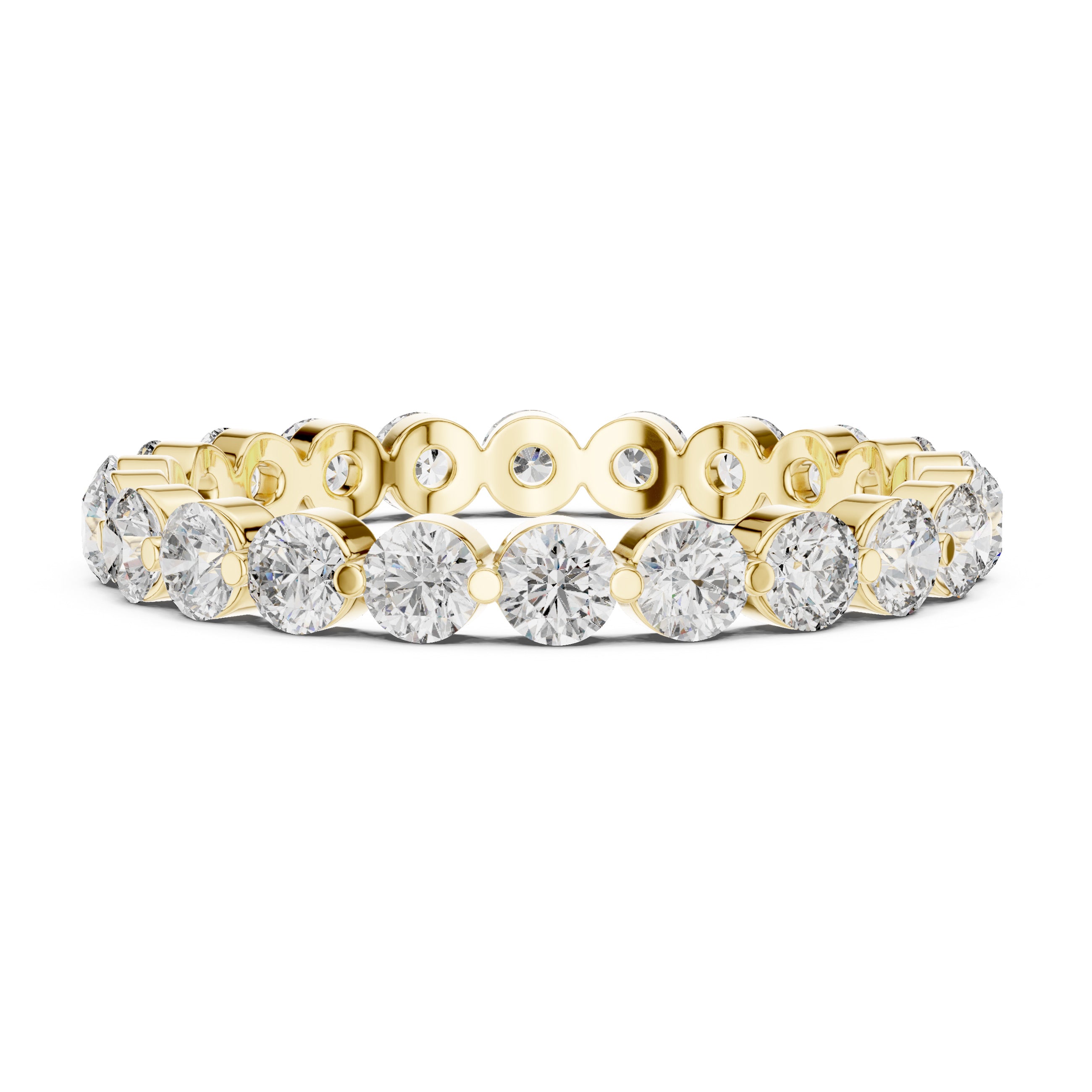 Sparkling Luxe 0.06ct 18KT Round Diamond Eternity Engagement Ring