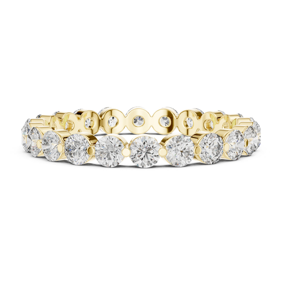 Sparkling Luxe 0.06ct 18KT Round Diamond Eternity Engagement Ring