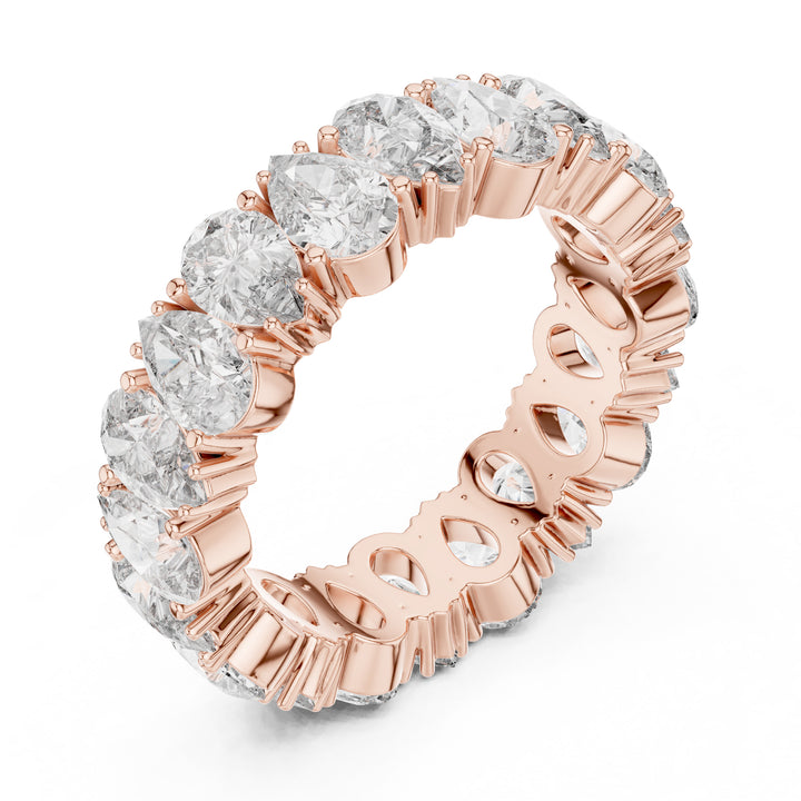 Sparkling Luxe 0.249ct 18KT Pear & Marquess Full Diamond Ring