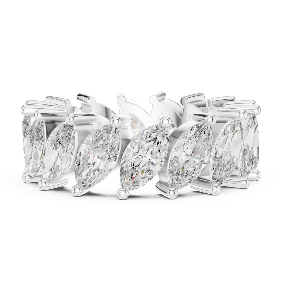 Sparkling Luxe 0.279ct 18KT Marquess Diamond Engagement Ring