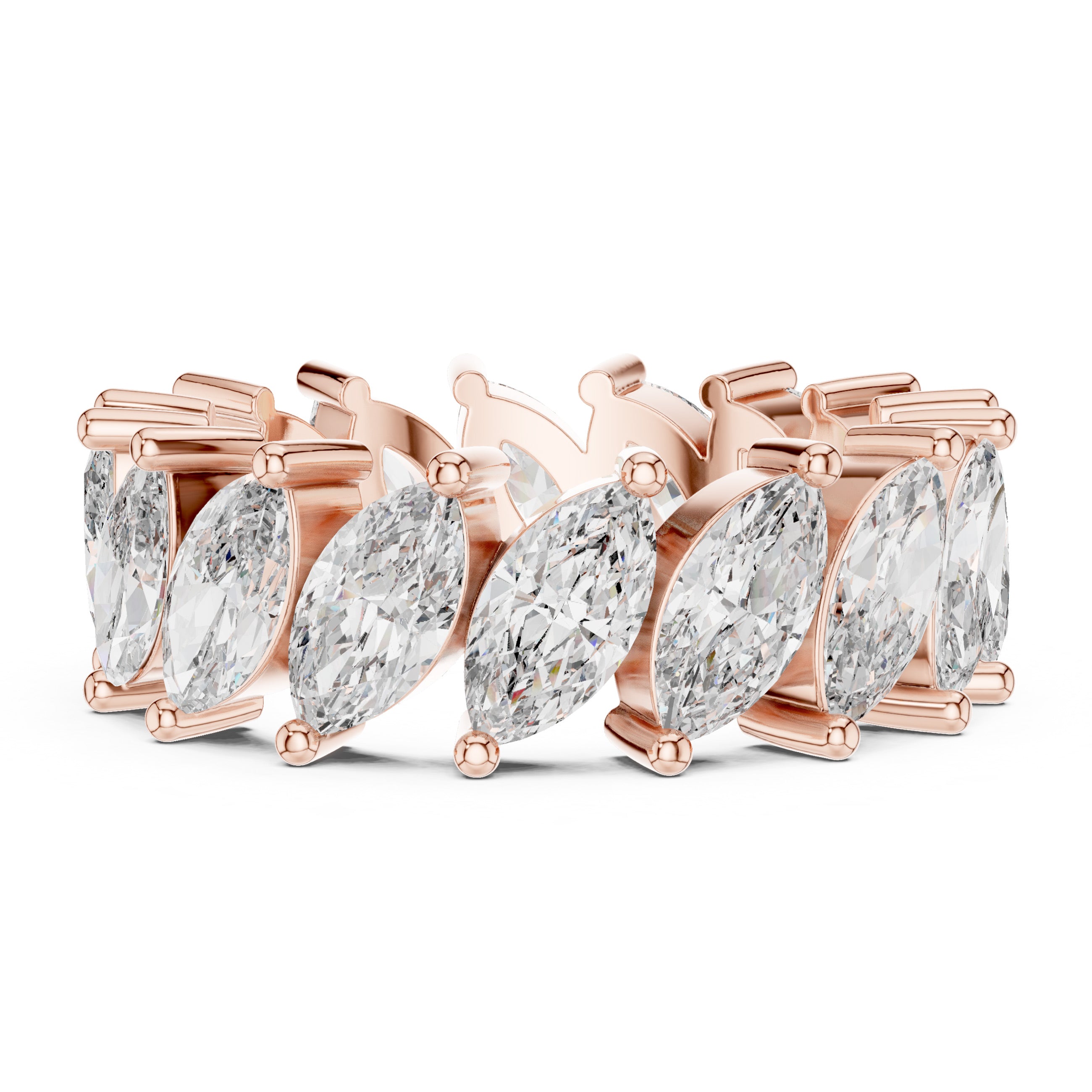 Sparkling Luxe 0.279ct 18KT Marquess Diamond Engagement Ring