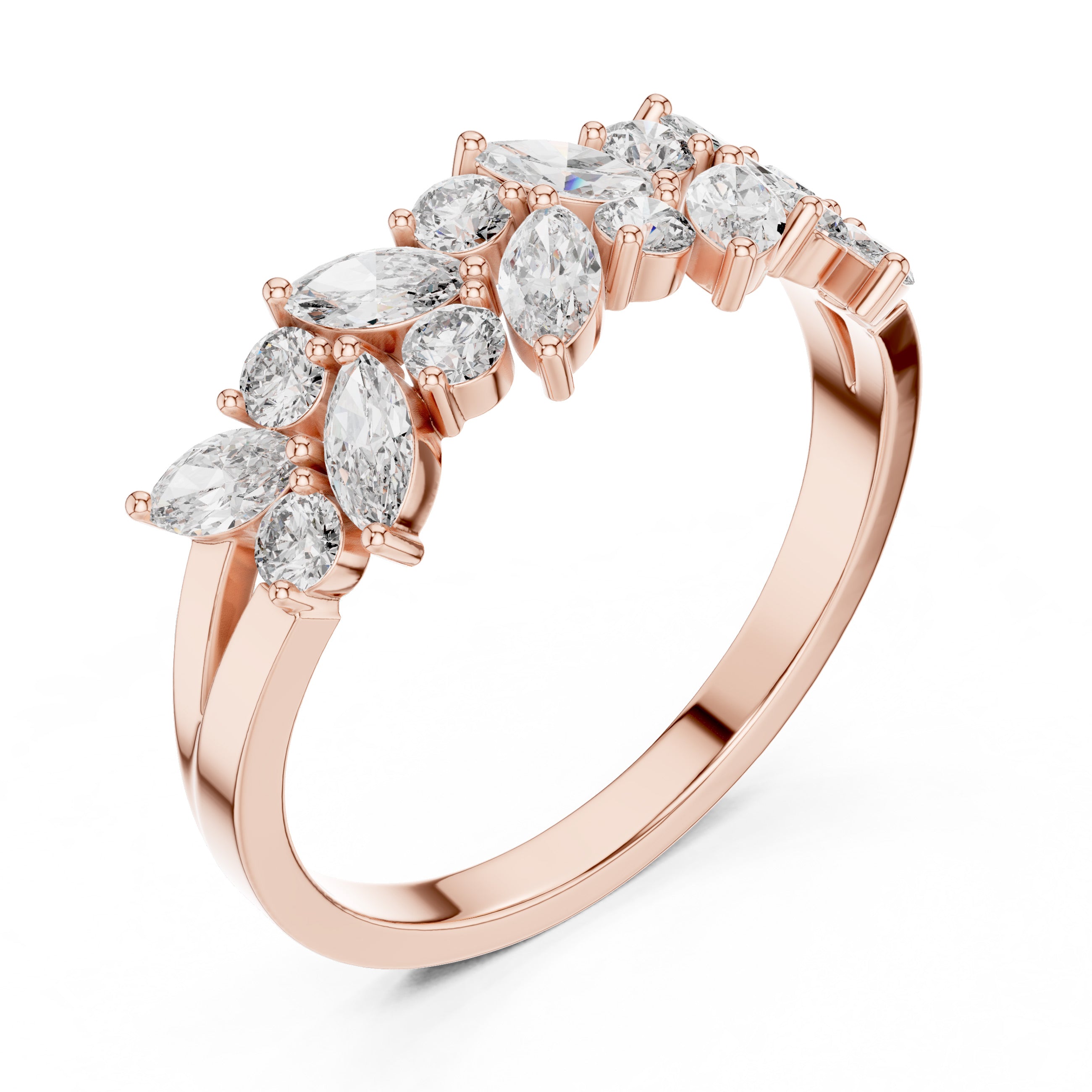 Sparkling Luxe 0.35ct 18KT Fancy Diamond Engagement Ring