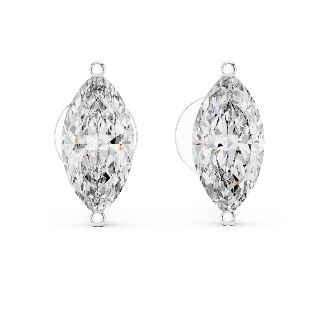 Sparkling Luxe 0.7CT Round Lab Grown Diamond Studs Solitaire