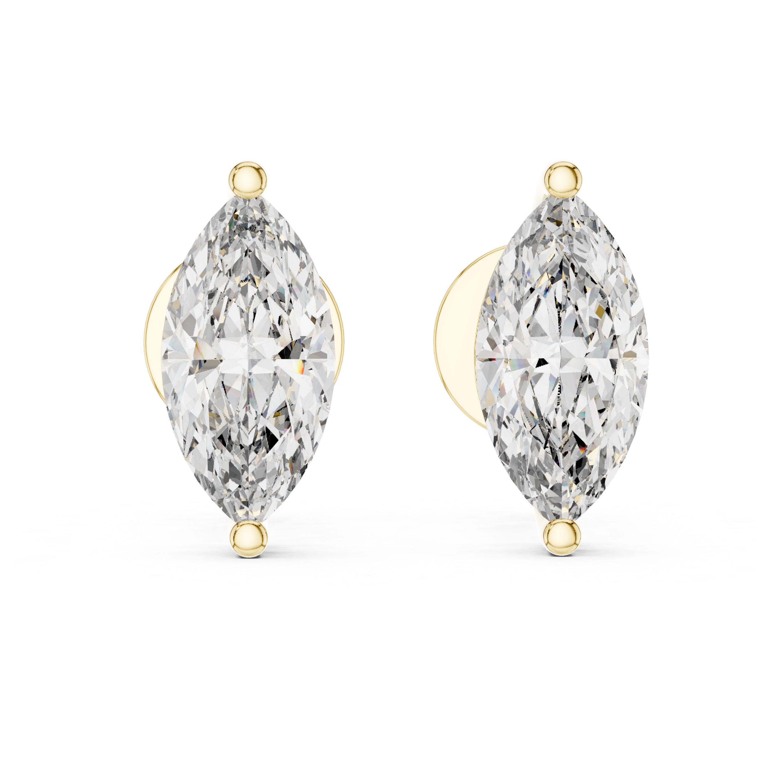 Sparkling Luxe 0.7CT Round Lab Grown Diamond Studs Solitaire