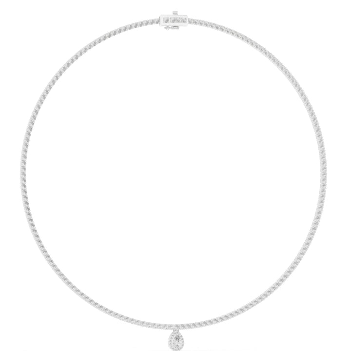 Sparkling Luxe 0.25ct 18KT Round-Cut Diamond Grace Solitare Tennis Necklace Yellow Gold