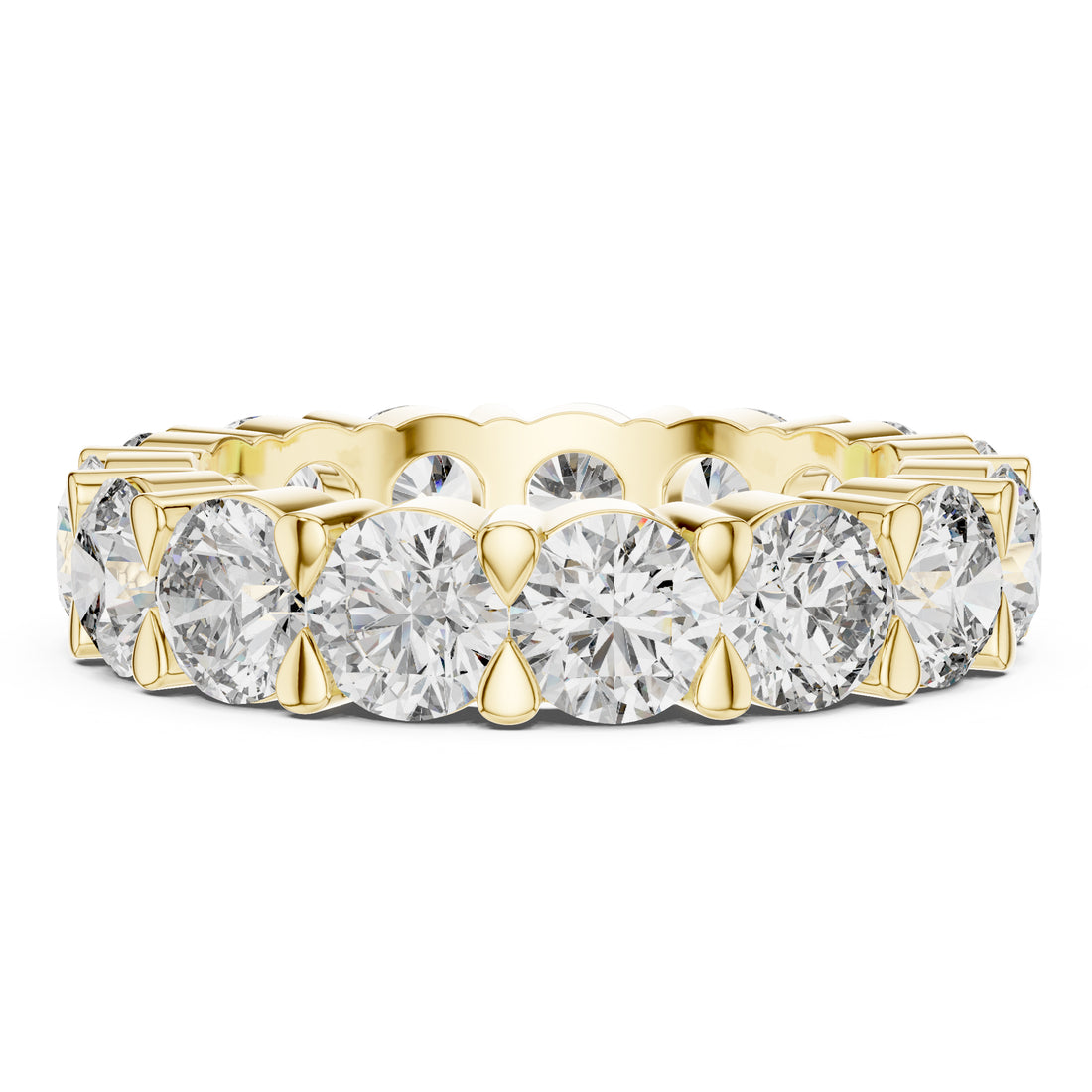 Sparkling Luxe 0.3CT Round Diamond Engagement Stack Ring in 18KT