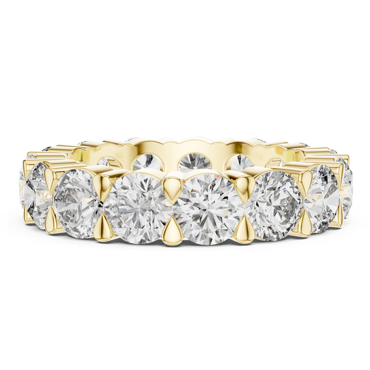 Sparkling Luxe 0.3CT Round Diamond Engagement Stack Ring in 18KT