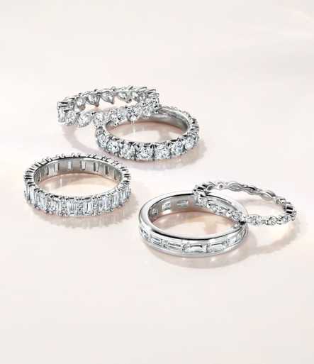 Raw Moonstone & White Sapphire Flow Ring & Stardust Band