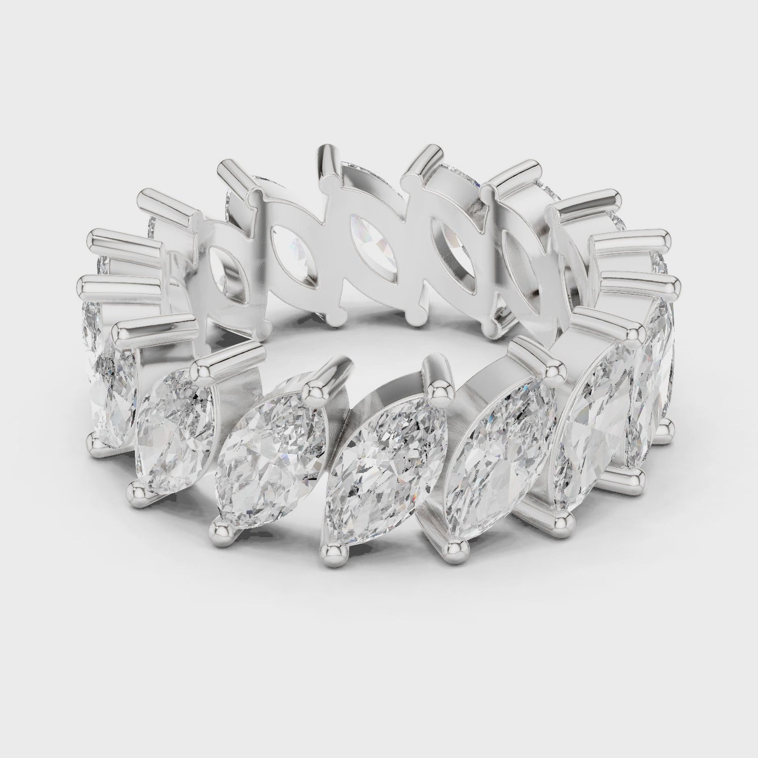 Sparkling Luxe 0.279ct 18KT Marquess Diamond Engagement Ring