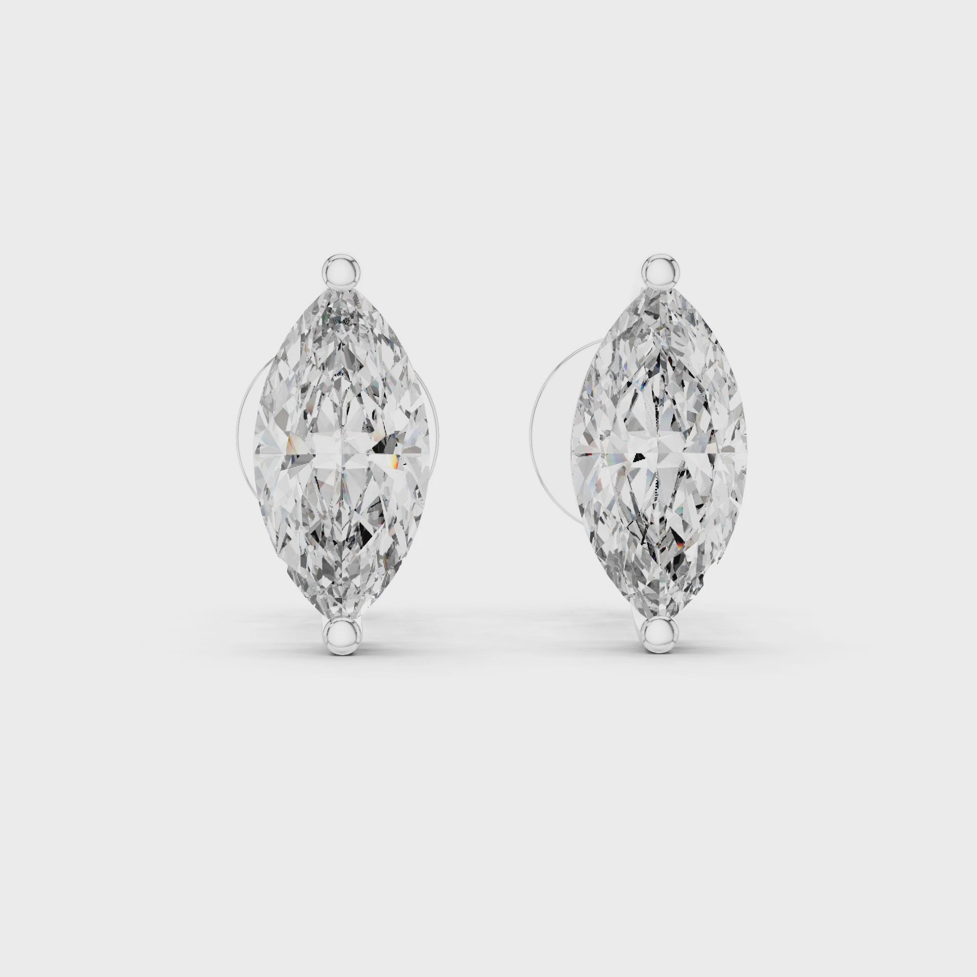 Sparkling Luxe 0.7CT Round Lab Grown Diamond Studs Solitaire