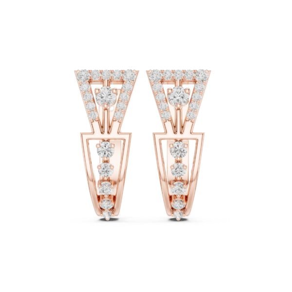 Sparkling Luxe 0.03ct 18KT Casual Round Diamonds Earring