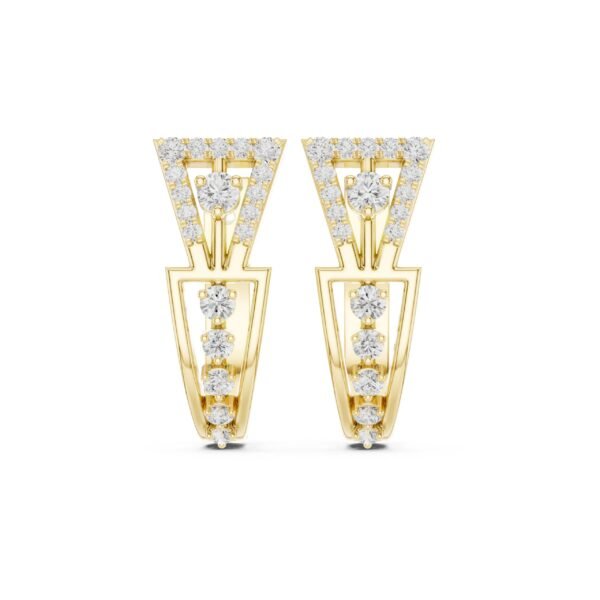 Sparkling Luxe 0.03ct 18KT Casual Round Diamonds Earring