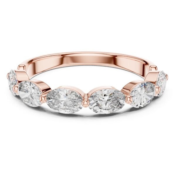 Sparkling Luxe 0.15ct Marques Diamond Eternity Band Ring in 18KT