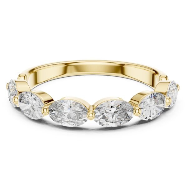 Sparkling Luxe 0.15ct Marques Diamond Eternity Band Ring in 18KT