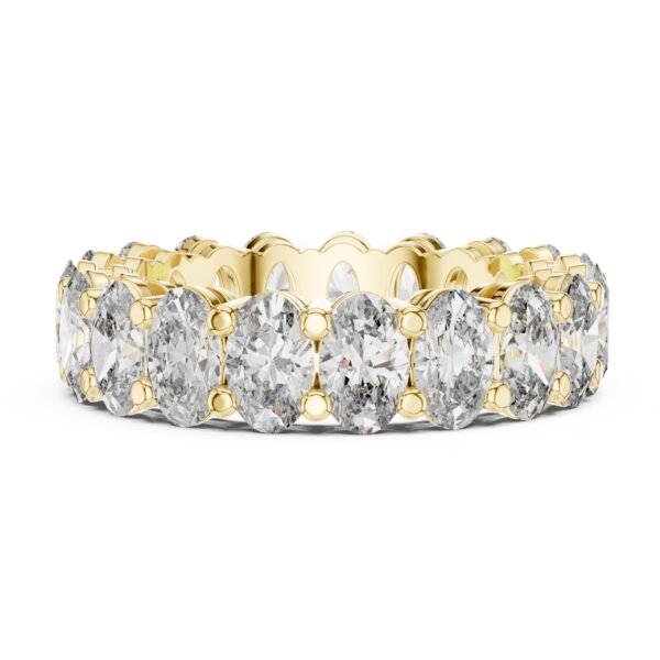 Sparkling Luxe 0.03ct 18KT Round Diamond Eternity Band Ring