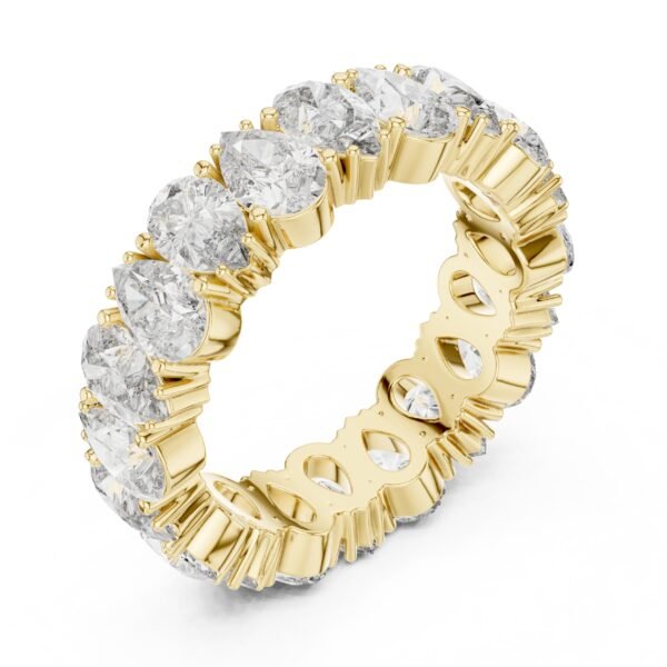 Sparkling Luxe 0.249ct 18KT Pear & Marquess Full Diamond Ring