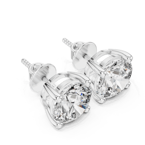 2ct Classic Round Diamond Studs