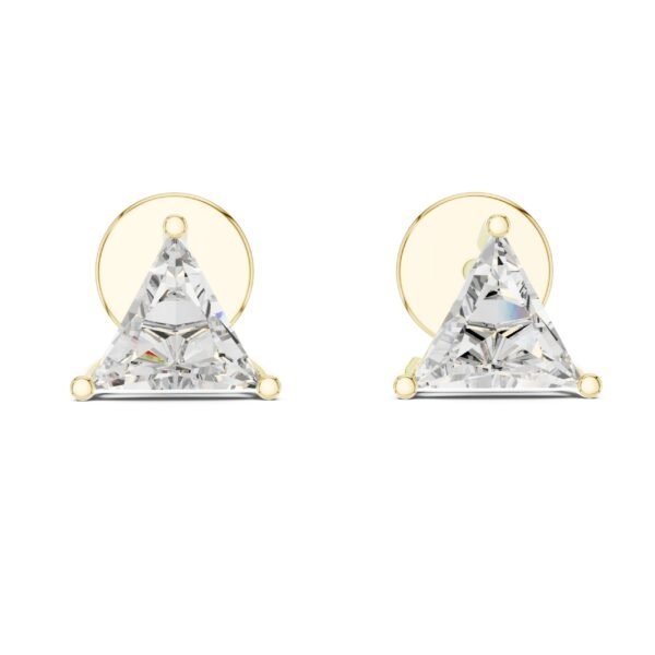 Sparkling Luxe 0.6CT Trillion Cut Lab Grown Diamond Stud Earrings