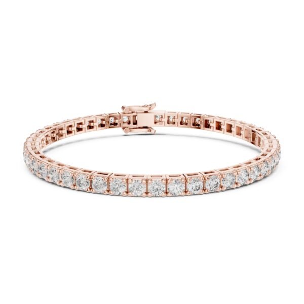Sparkling Luxe 0.11ct White Gold Tennis Bracelet with 47 Brilliant Round Diamonds