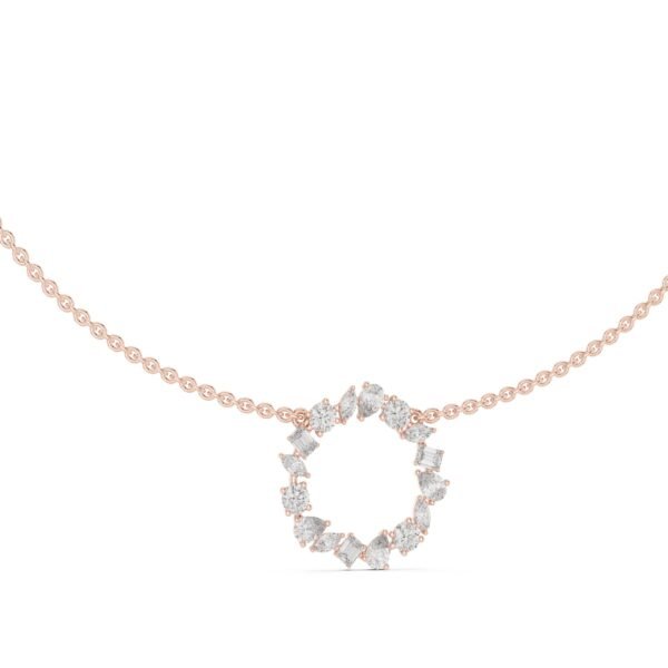 Sparkling Luxe 0.0667ct Casual Round Diamond Pendant in 18KT White Gold