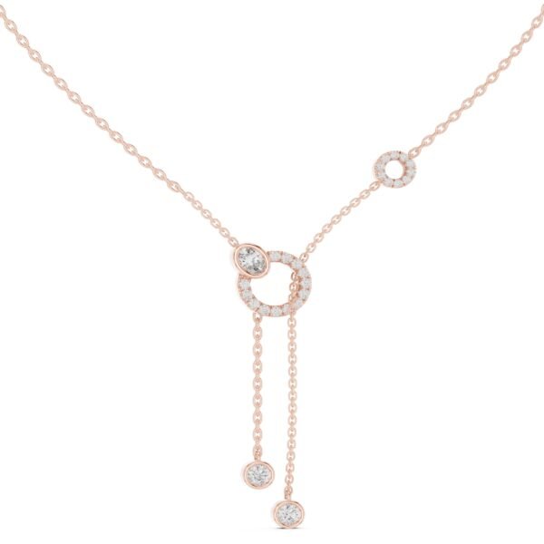 Sparkling Luxe 0.02ct Round Oval Diamonds Pendant in 18KT Yellow Gold