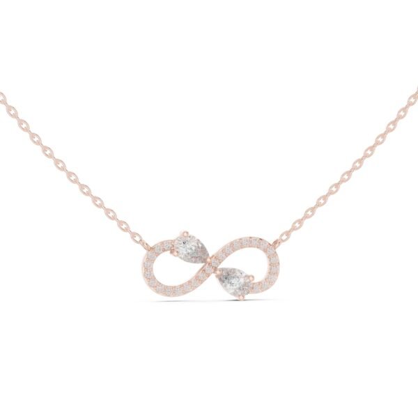 Sparkling Luxe 0.25ct Infinity Diamond Solitaire Pendant in 18KT