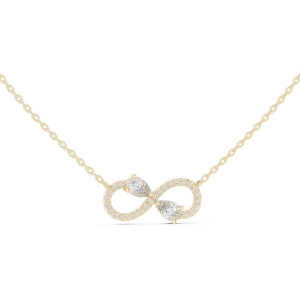 Sparkling Luxe 0.25ct Infinity Diamond Solitaire Pendant in 18KT