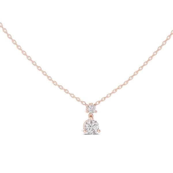 Sparkling Luxe 0.5ct Round Cut Diamond Solitaire Pendant in 18KT