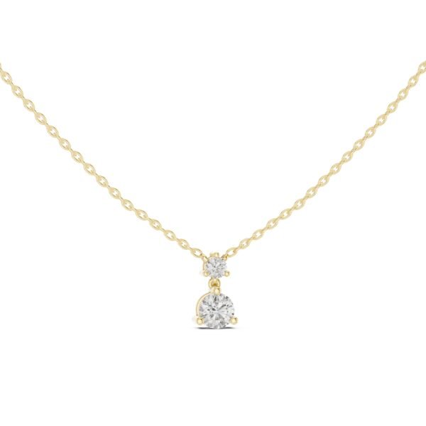 Sparkling Luxe 0.5ct Round Cut Diamond Solitaire Pendant in 18KT