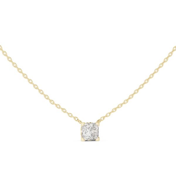 Sparkling Luxe 1ct Round Diamond Solitaire Pendant in 18KT